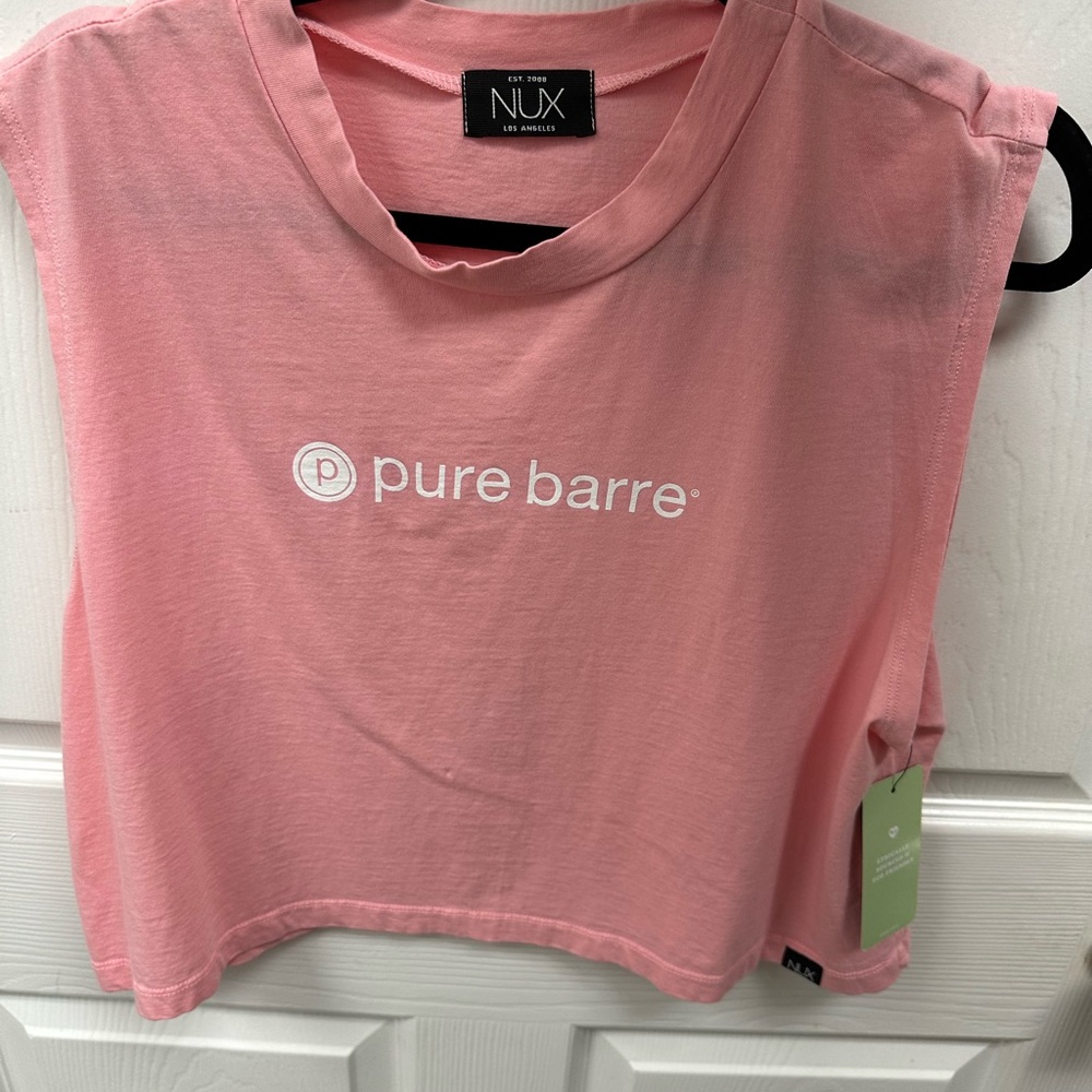 NUX Pink Pure Barre Tank Top